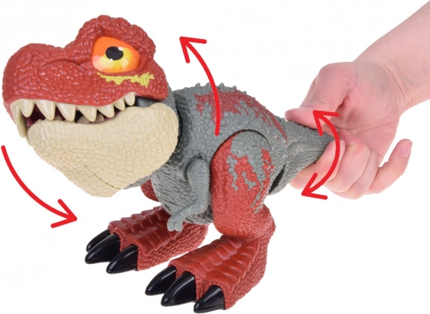Dinosaurus Tyrannosaurus Rex met beweegbare delen en geluid- en lichteffecten