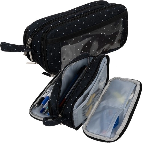 Driedubbele etui - zwarte Maaleo 24511
