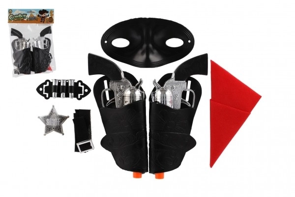 Cowboy pistoolset met holster en accessoires
