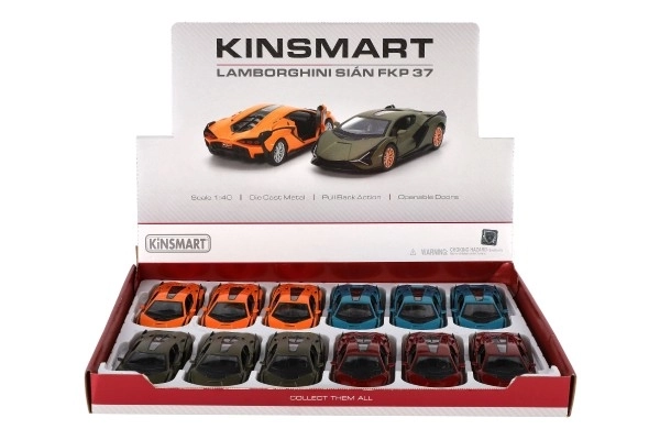 Auto Kinsmart Lamborghini Sián FKP 37 metaal/plastic 13cm mix kleuren