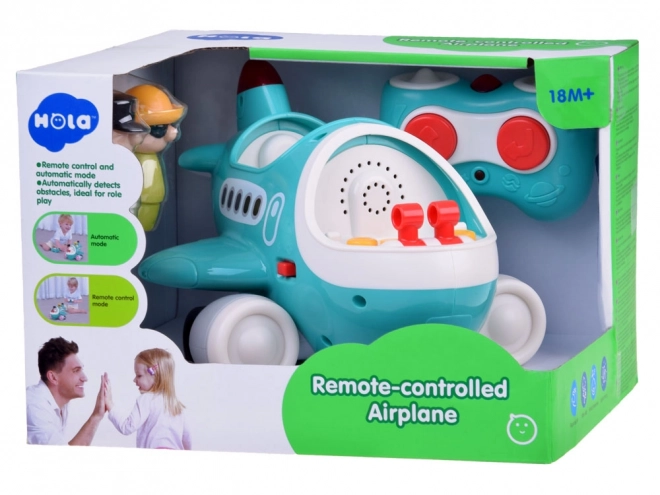 Interactief vliegtuig met piloot
