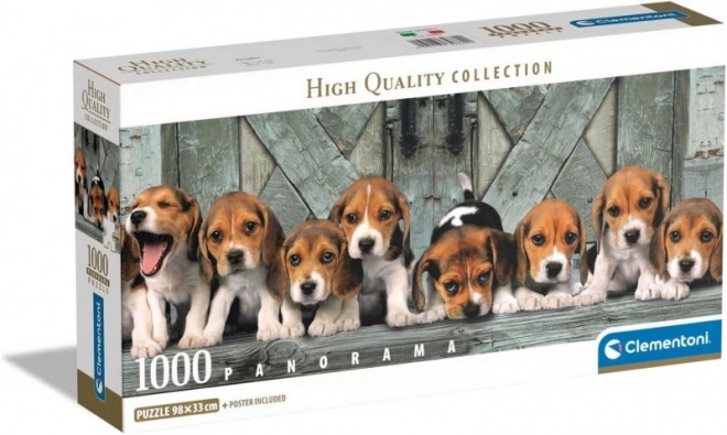 Puzzel 1000 stuks Compact panorama Beagle