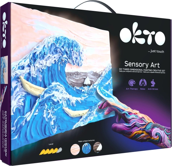Okto Sensoty Art creatieve set De grote golf bij Kanagawa 30 × 40 cm