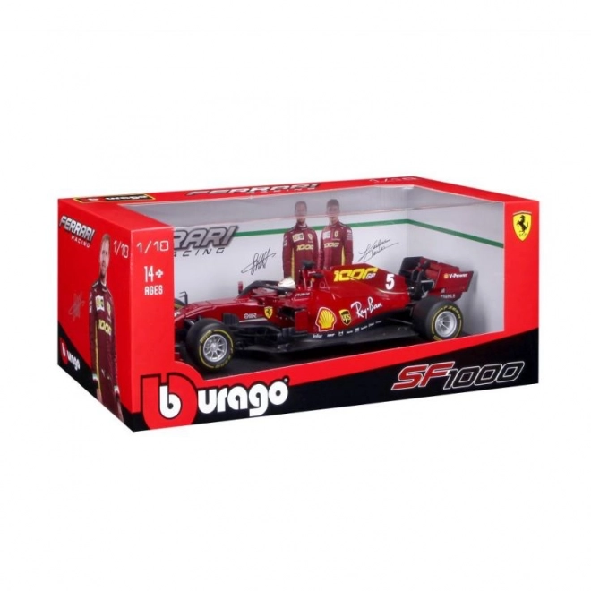 Metalen modelauto Ferrari SF1000 F1 2020 Tuscan GP - Sebastian Vettel