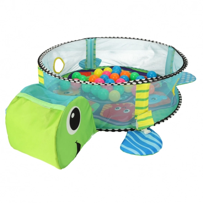 Educatieve speelkleed schildpad met omheining en ballen