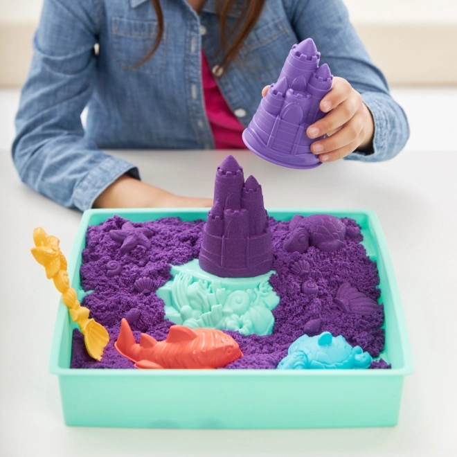 Kinetisch zand zandbak paars