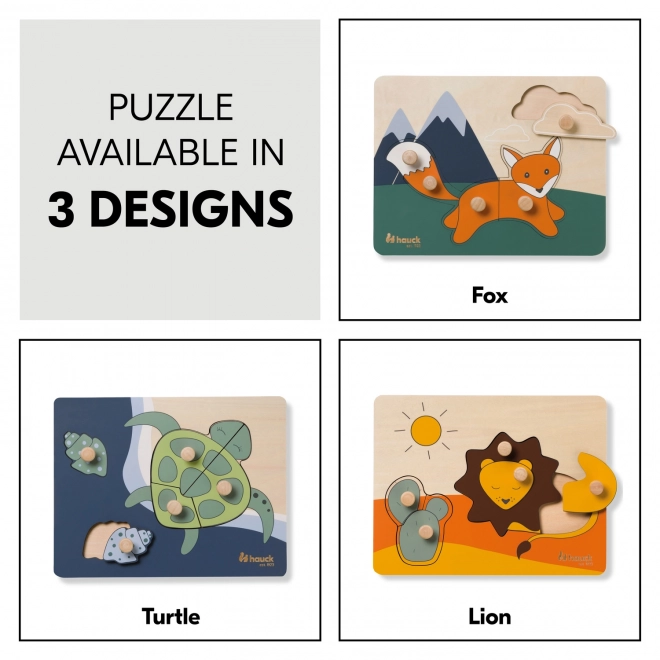 Houten puzzel - schildpad