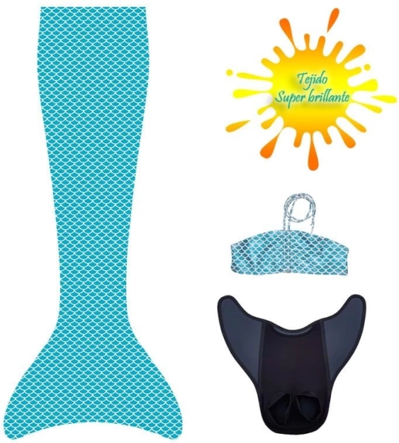 Zeemeerminstaart Aquaris voor zwemmen Brise + Bikini