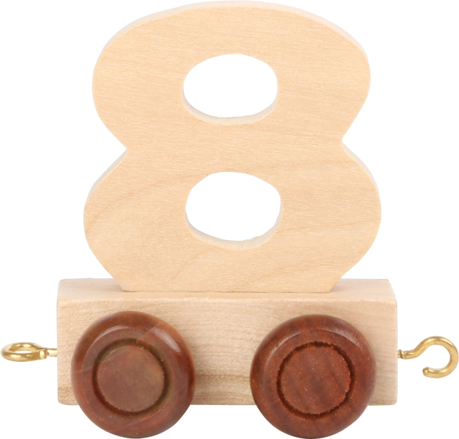 Wagonnetje Houten Treinbaan Nummer 8
