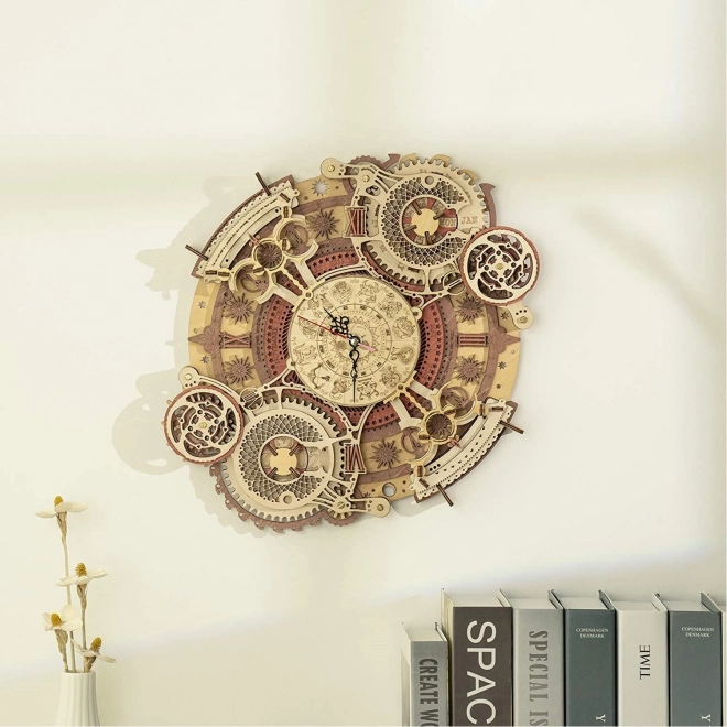 RoboTime 3D houten mechanische puzzel Klok met kalender