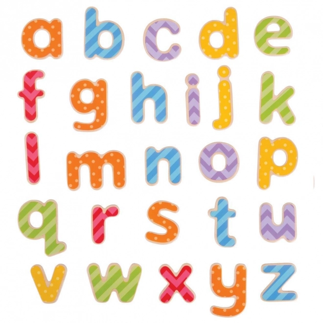 Bigjigs Toys Magnetische kleurrijke alfabet (kleine letters)
