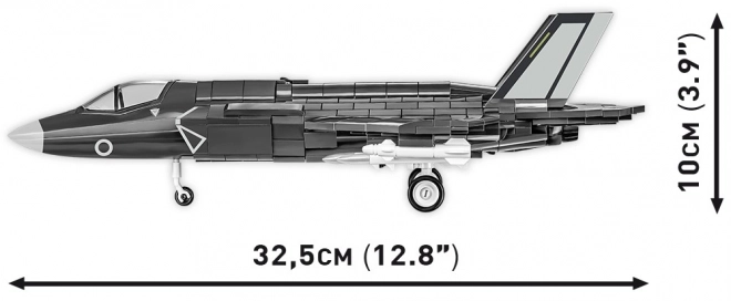 Model van de gevechtsvliegtuig F-35B Lightning II van blokken