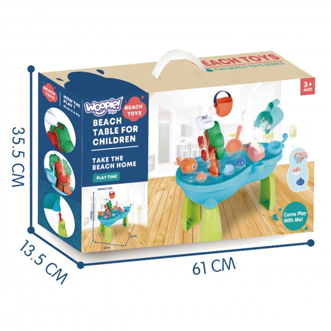 Kinderen Watertafel 2-in-1 met Zandbak en Waterval WOOPIE