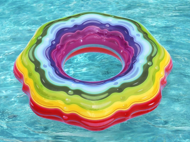 Bestway Opblaasbare ring regenboog gelei 115 cm