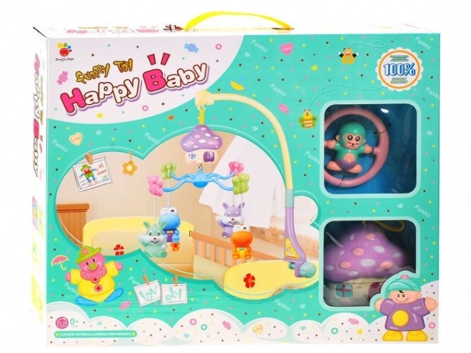 Pastel draaimolen met muziekdoos