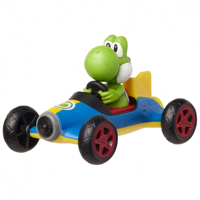 Super Mario miniautootje met figuur