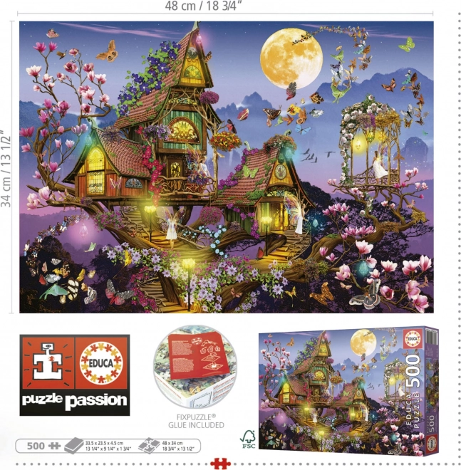 EDUCA-puzzel Elf Huis 500 stuks