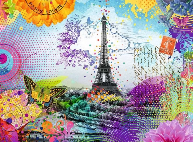 Puzzel Ansichtkaart uit Parijs 500 stukjes van Ravensburger