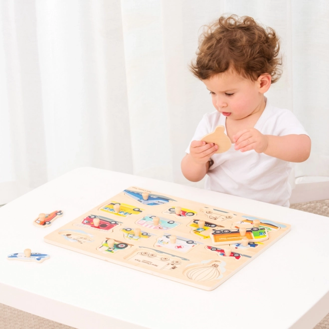 Houten Inlegpuzzel Vervoermiddelen