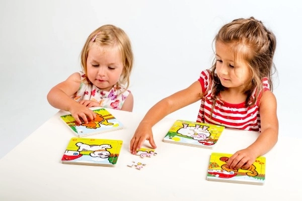 Mini puzzel Mijn eerste dieren - 9 stukjes