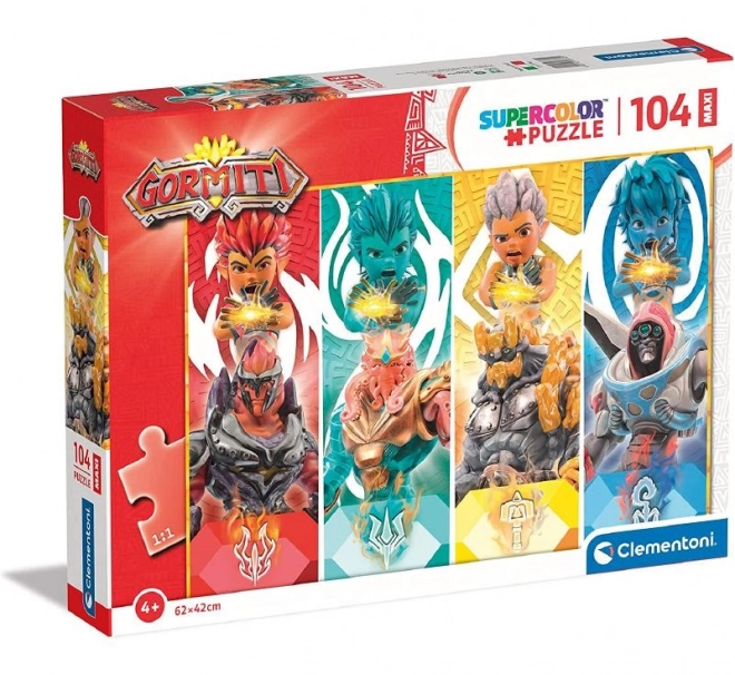 CLEMENTONI Puzzel Gormiti: Heldenarmbanden MAXI 104 stukken