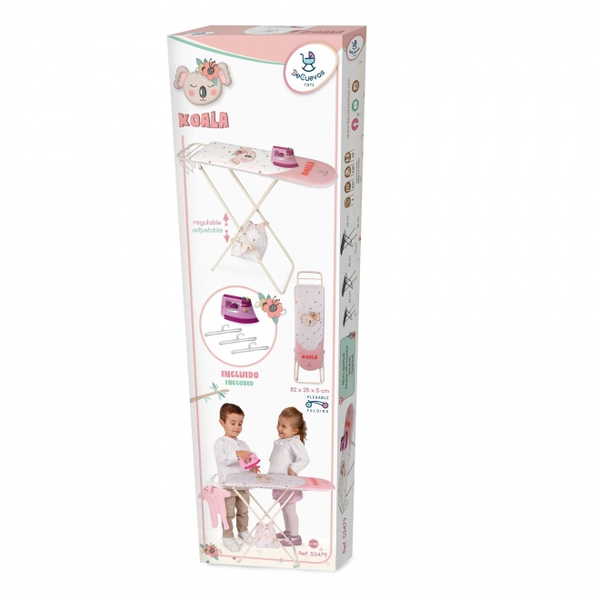 Opvouwbare strijkplank voor poppen met accessoires Koala