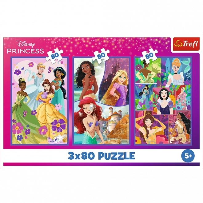 Puzzel 3x80 Disney Prinsessen Vrienden Trefl