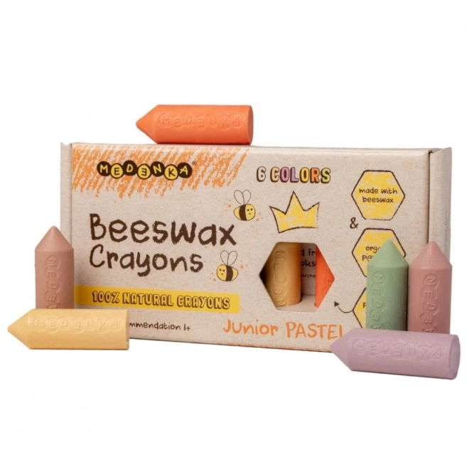 Natuurlijke waskrijt Junior Pastelka 6 stuks