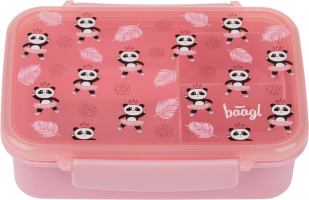 Baagl snackbox met compartimenten Panda