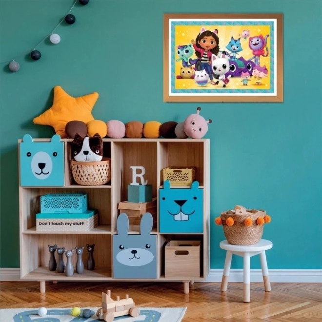 Puzzel 24 stukjes Maxi kattenhuis Gabi