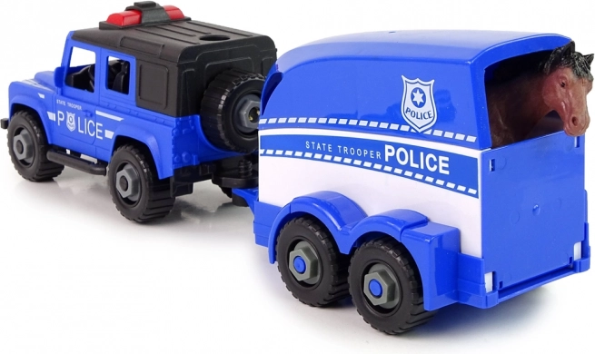 Afkoppelbare aanhanger en robuuste terreinwagen