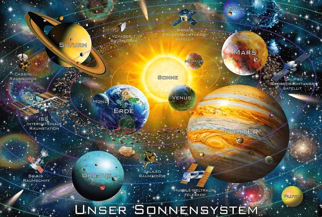 Schmidt puzzel Zonnestelsel 200 stukjes