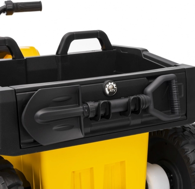 Gele sportieve kinderquad TX ATV