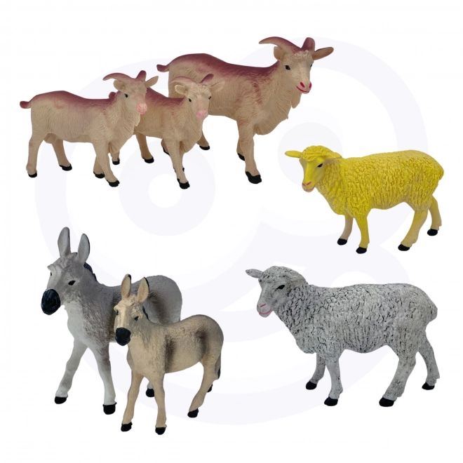 Set boerderijdieren met koffer 57 stuks
