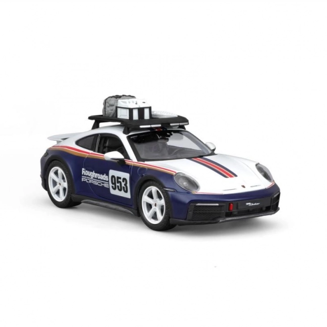 Bburago 1:24 Racen - Porsche 911 Dakar - Blauw 953 Roughroads