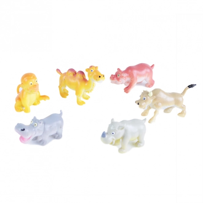 Vrolijke wilde dieren set 6 stuks