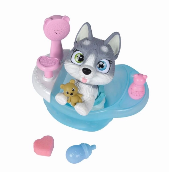 Husky Hondje Pamper Petz in bad