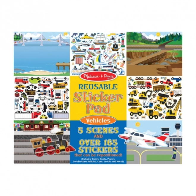 Melissa & Doug - herbruikbare stickers Voertuigen