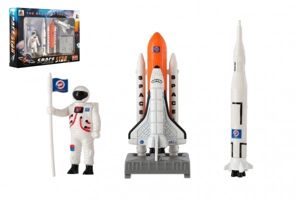 Ruimtespeelgoed - set astronauten en spaceshuttle