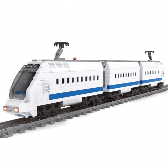 Bouwset BLOX Sneltrein op Batterijen met Rails