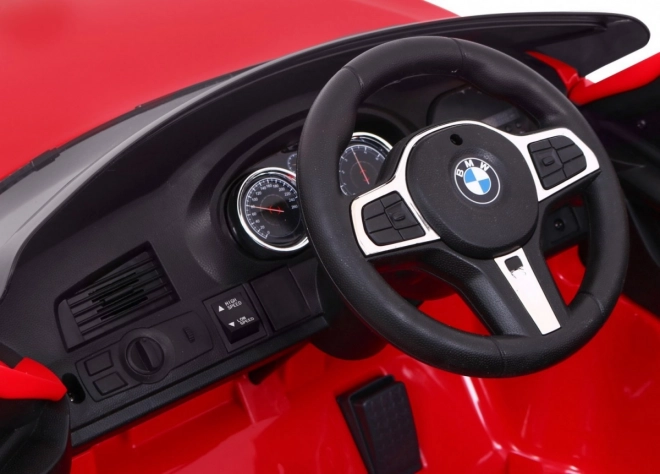 BMW 6 GT Accu Auto rood + afstandsbediening + langzame start + EVA + gordels + LED MP3