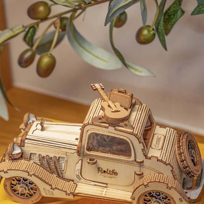 Vintage Auto - moderne 3D houten puzzel