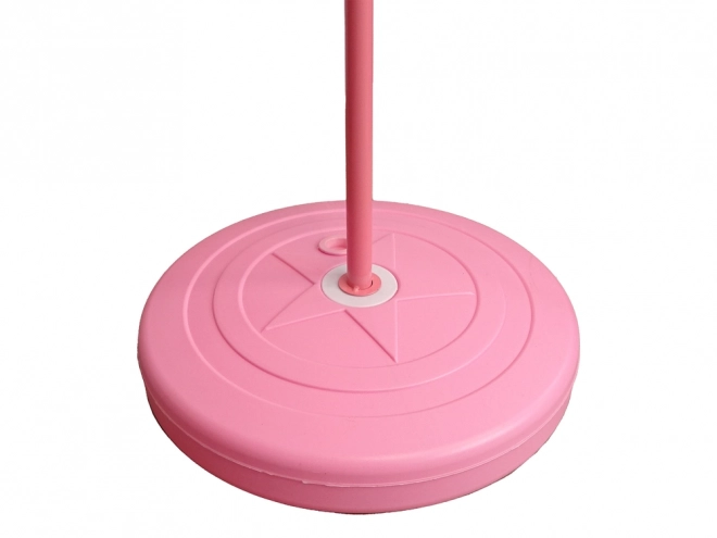 Roze basketbalset voor kinderen 170 cm