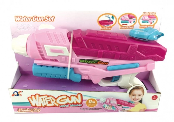 Roze waterpistool 35cm