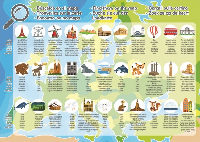 Educa puzzel Kaart van Europa 150 stukjes