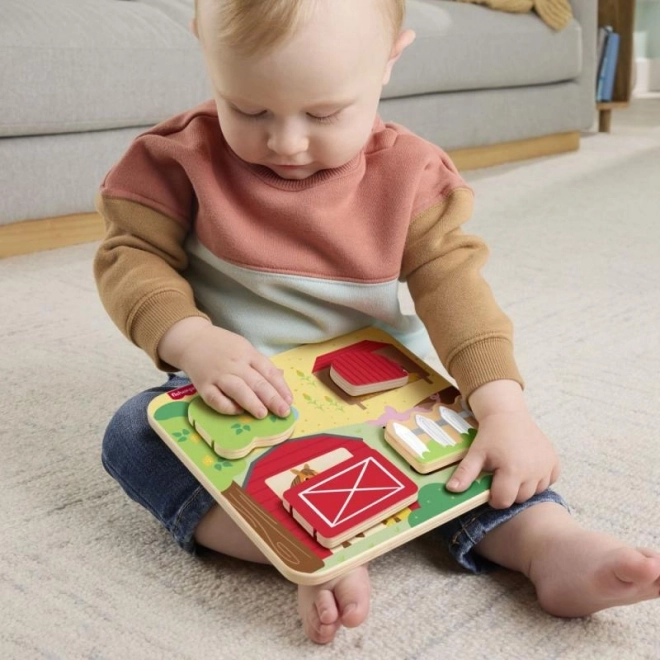 Fisher-Price houten verstopspel met dieren