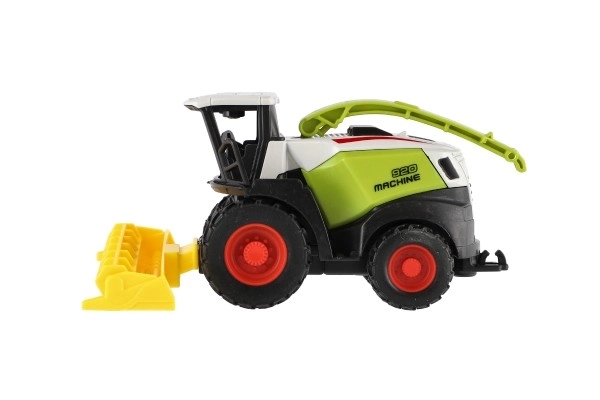 Plastic maaidorser 13 cm met terugtrekmechanisme