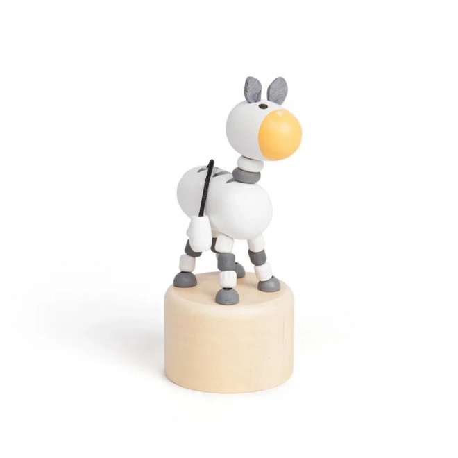 Houten persdier Zebra Safari van Bigjigs Toys