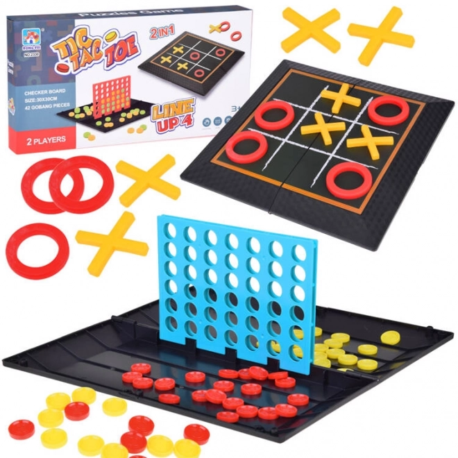 Spelset 2-in-1 Boter, Kaas en Eieren en Vier op een Rij strategische spellen