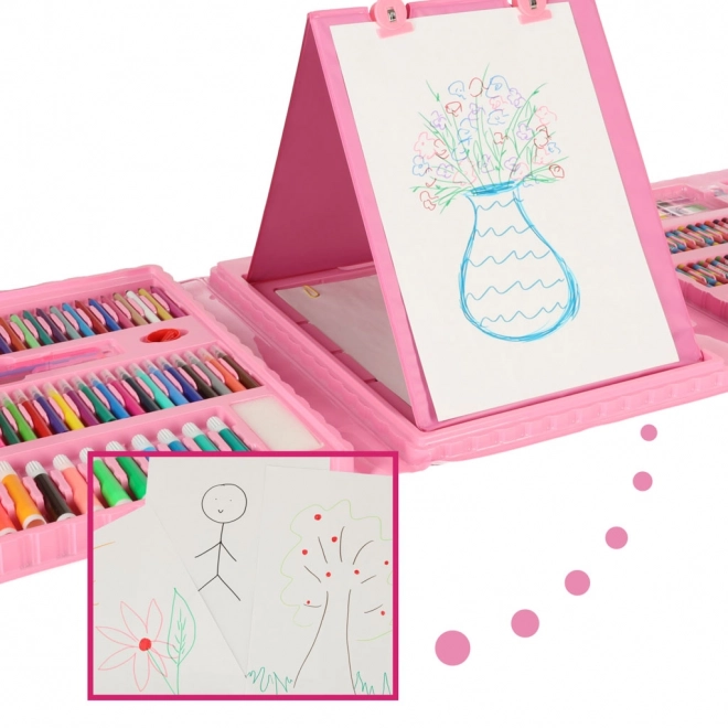 Roze kunstset voor kinderen